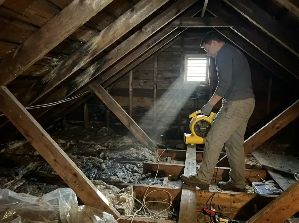 attic-water-damage-drying-proc-007 — frequently asked questions, Emergency Water Extraction & 24/7 Flood Response in Priest…